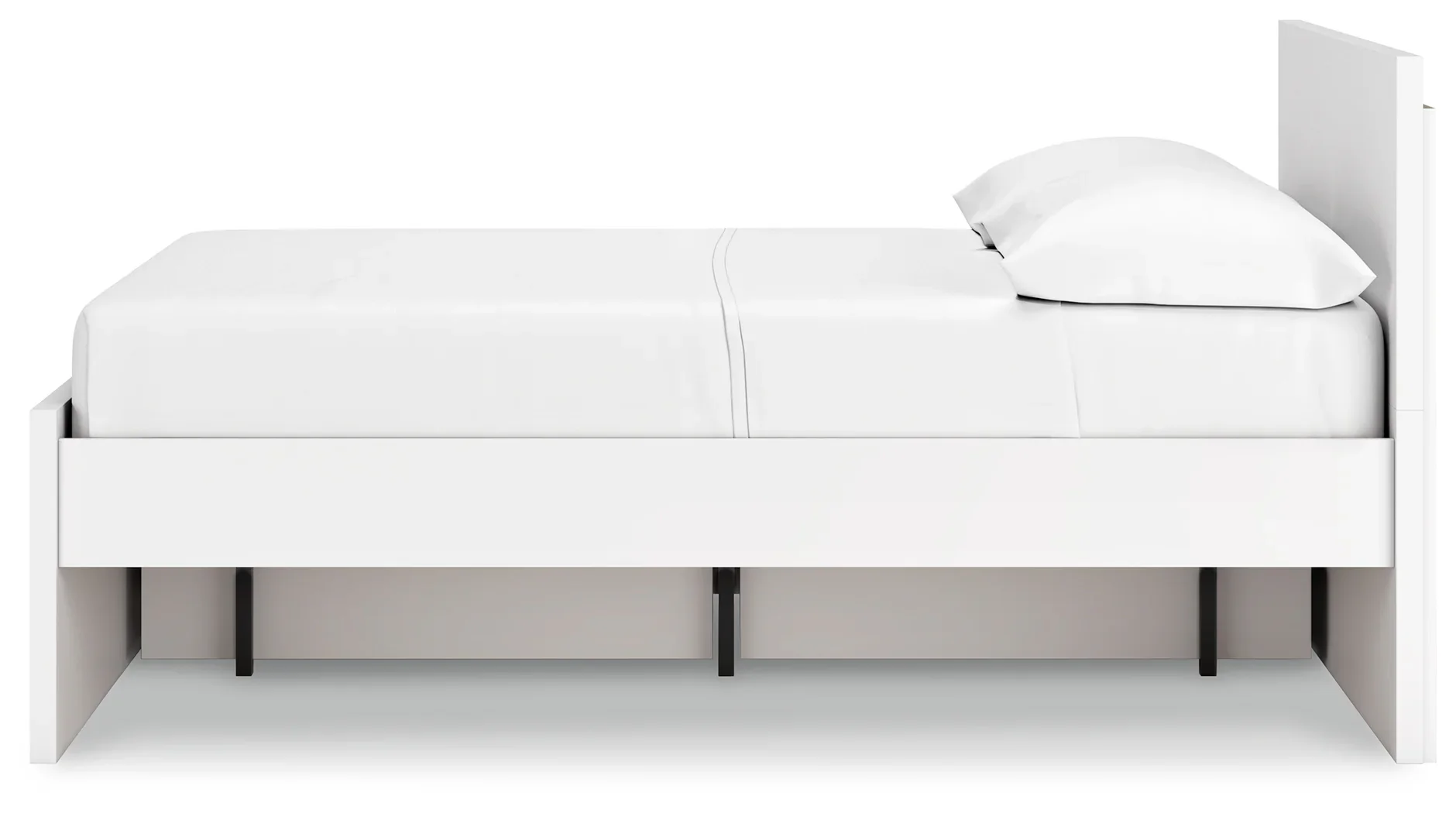 Onita - White - Full Panel Platform Bed With 1 Side Storage - Image 7
