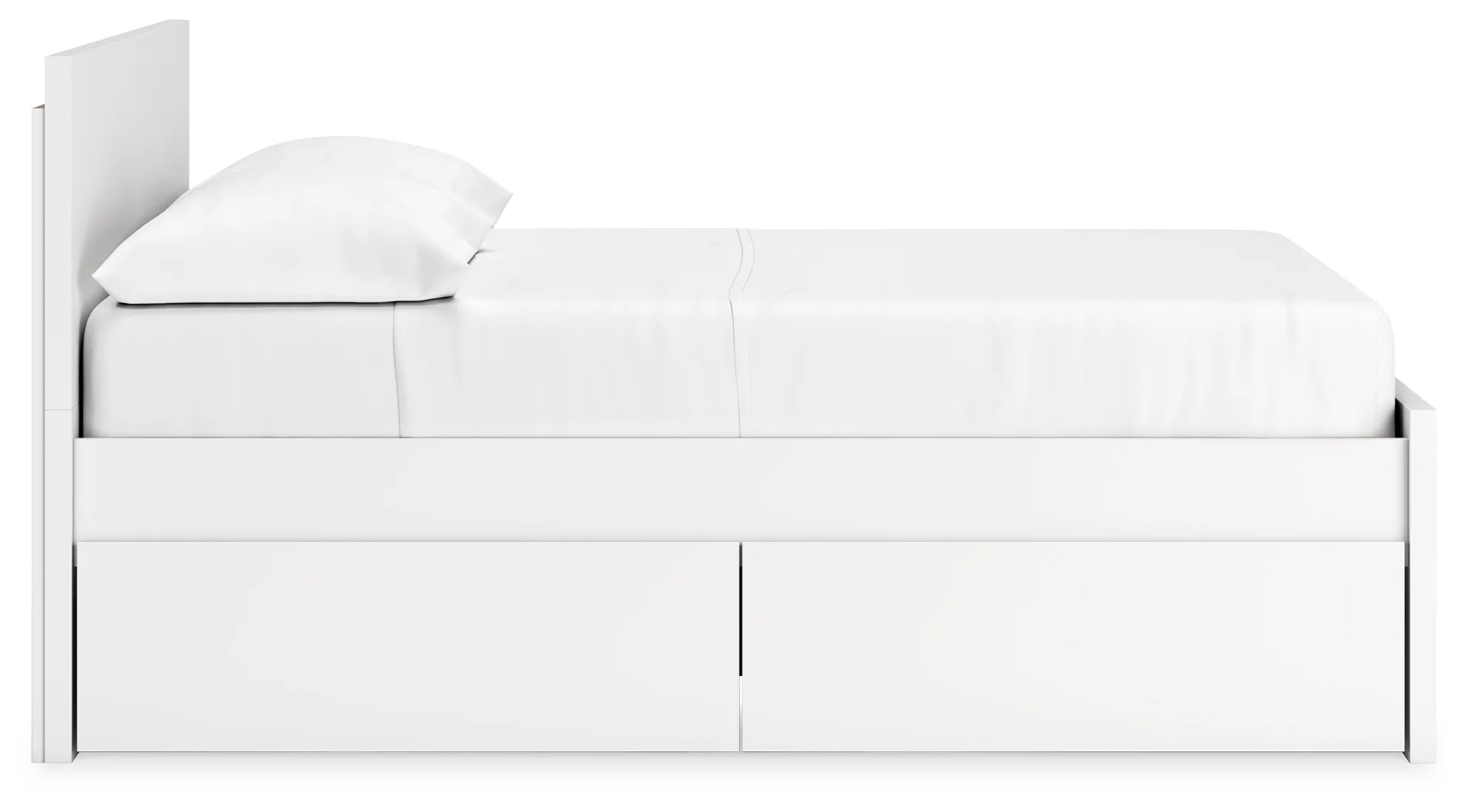 Onita - White - Full Panel Platform Bed With 1 Side Storage - Image 8