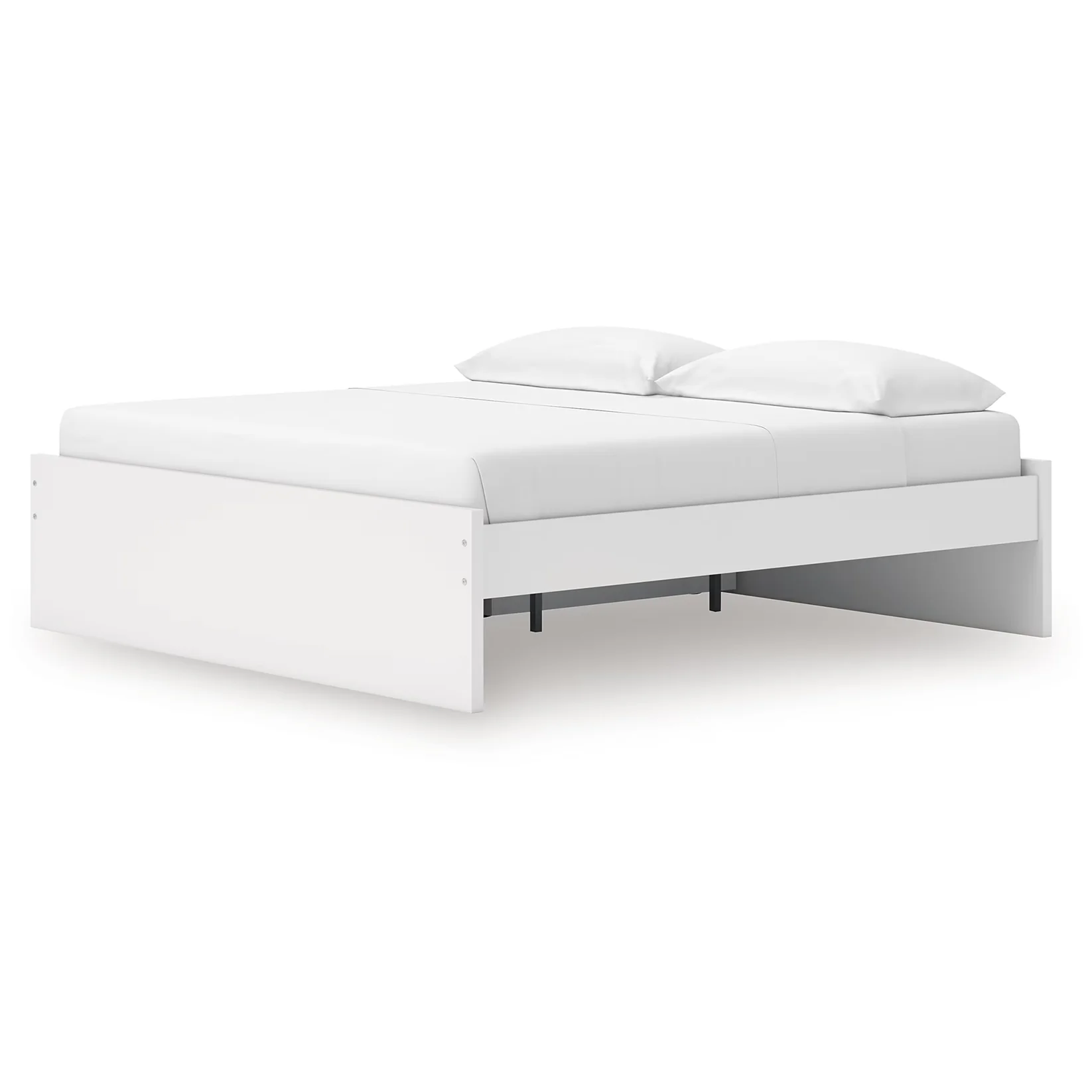 Onita - White - King Platform Bed With 1 Side Storage - Image 3