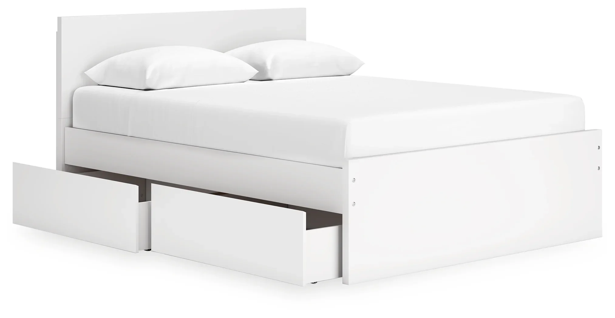 Onita - White - Queen Panel Platform Bed With 2 Side Storage - Image 8