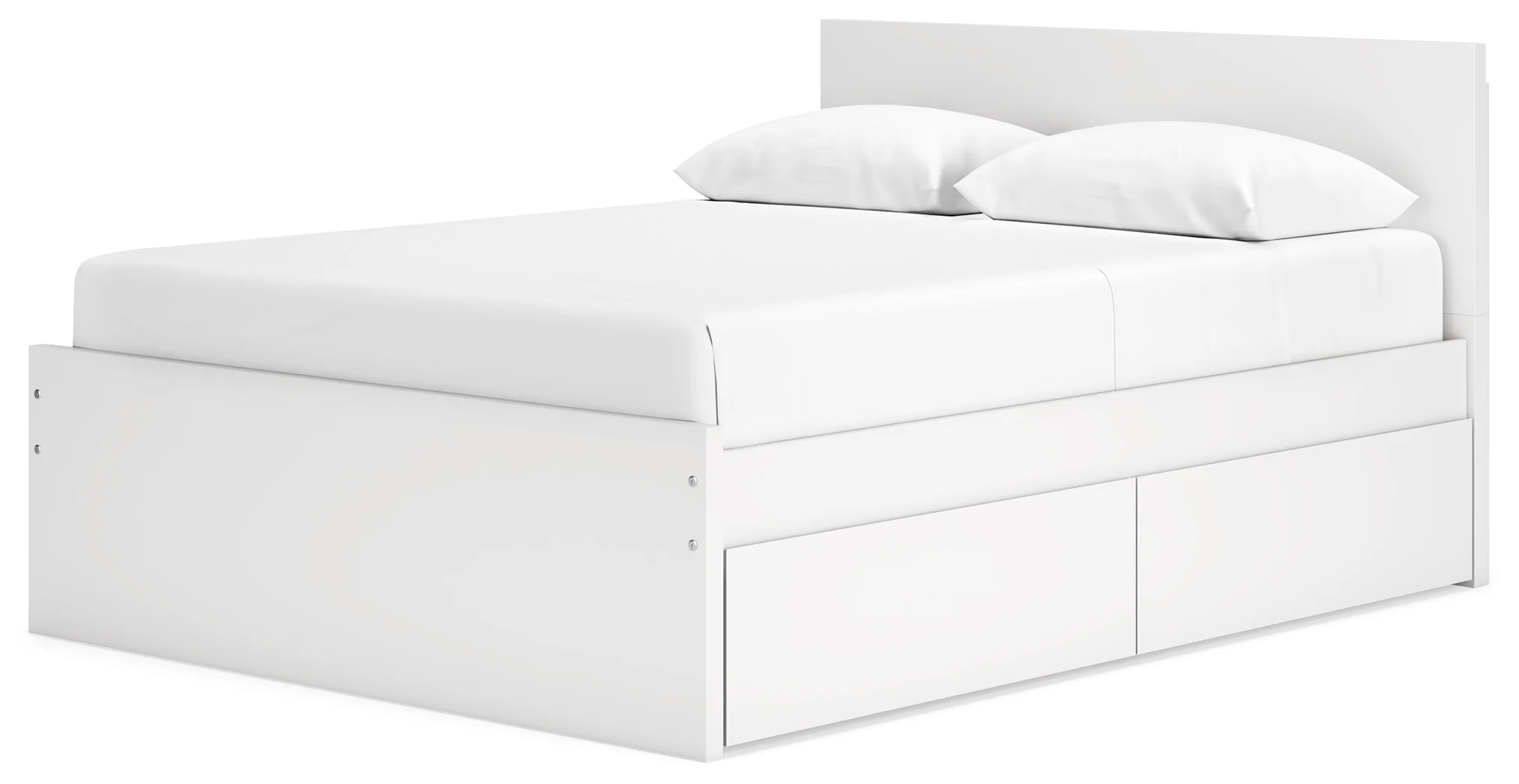 Onita - White - Queen Panel Platform Bed With 2 Side Storage - Image 9