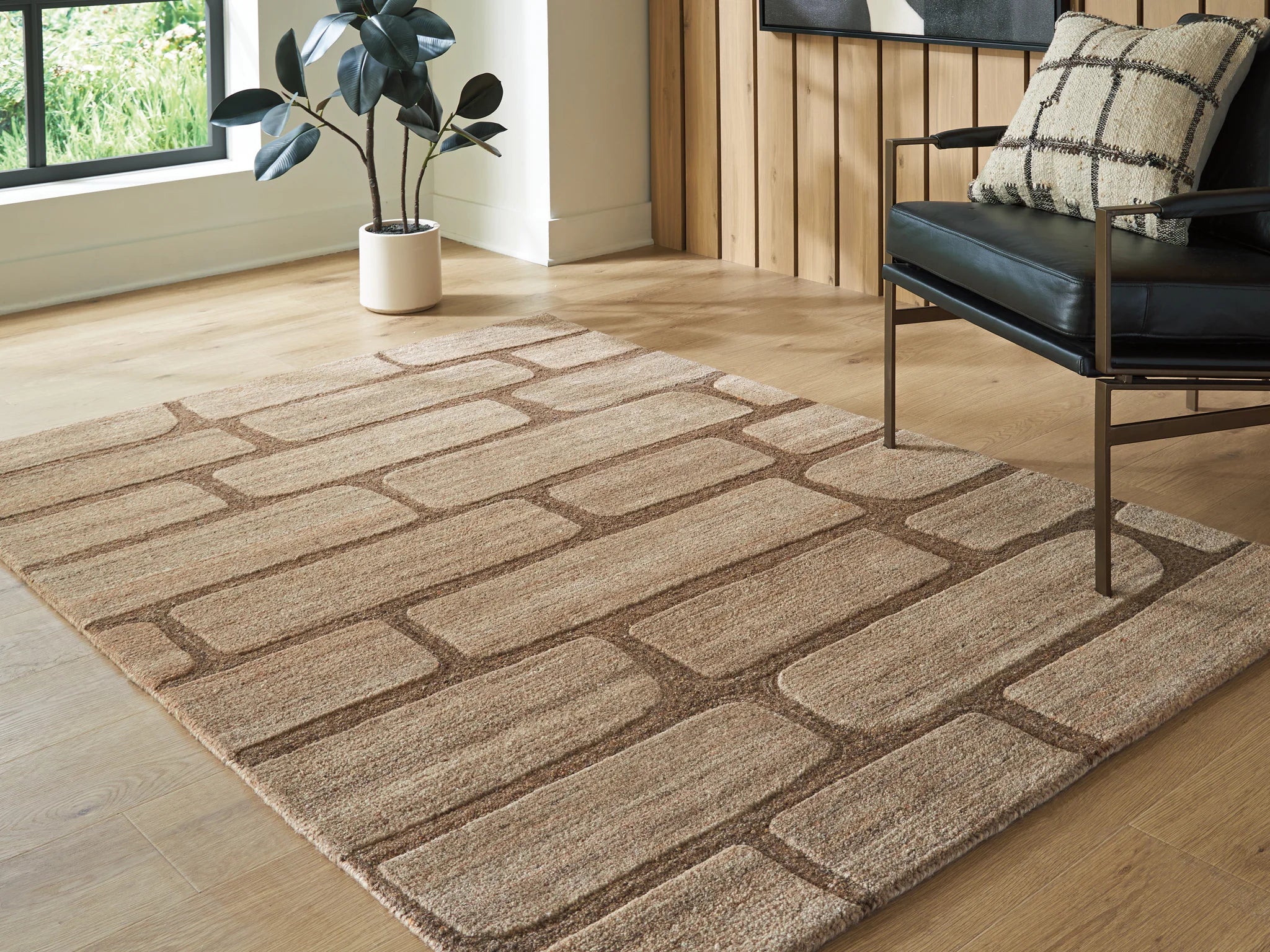 Orest - 5' x 7' Rug - Brown - Image 2