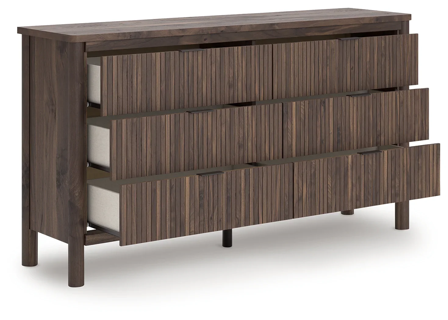 Pamytta - Brown - Six Drawer Dresser - Image 2