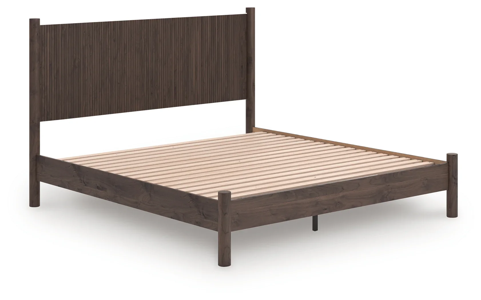 Pamytta - King Panel Platform Bed - Brown - Image 2