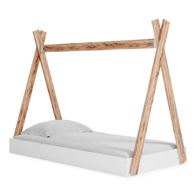 Piperton - Brown / White - Twin Tent Complete Bed In Box