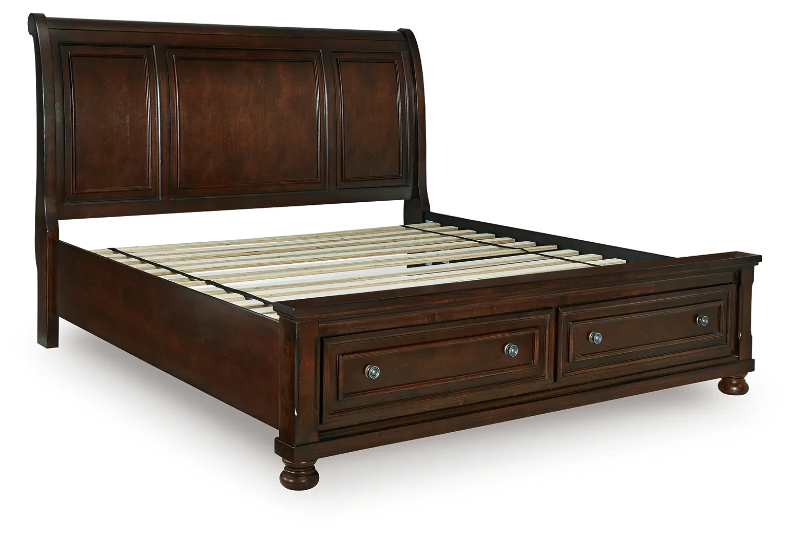 Porter - Rustic Brown - King Sleigh Storage Bed - Image 3