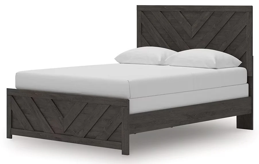 Prendonea - Charcoal - Queen Panel Bed - Image 3