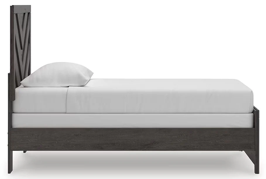 Prendonea - Charcoal - Twin Panel Bed - Image 8