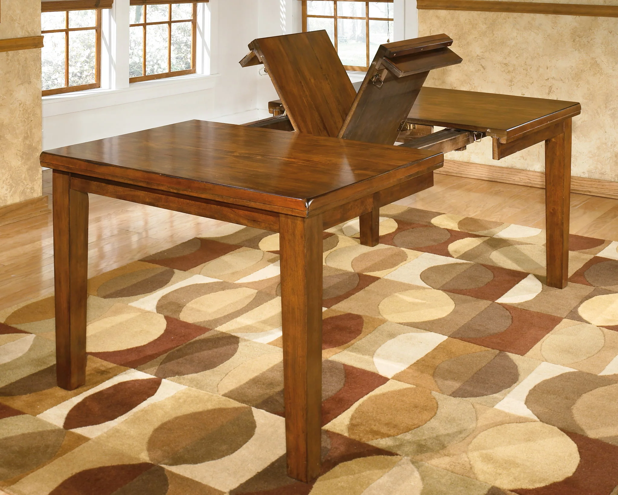Ralene - Medium Brown - Rect Drm Butterfly Ext Table - Image 6