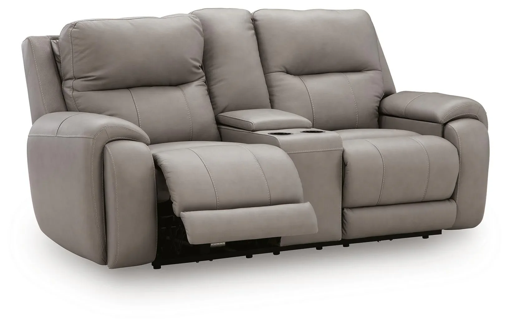 Real Moments - Power Reclining Loveseat With Audio Seating - Ash - Image 3