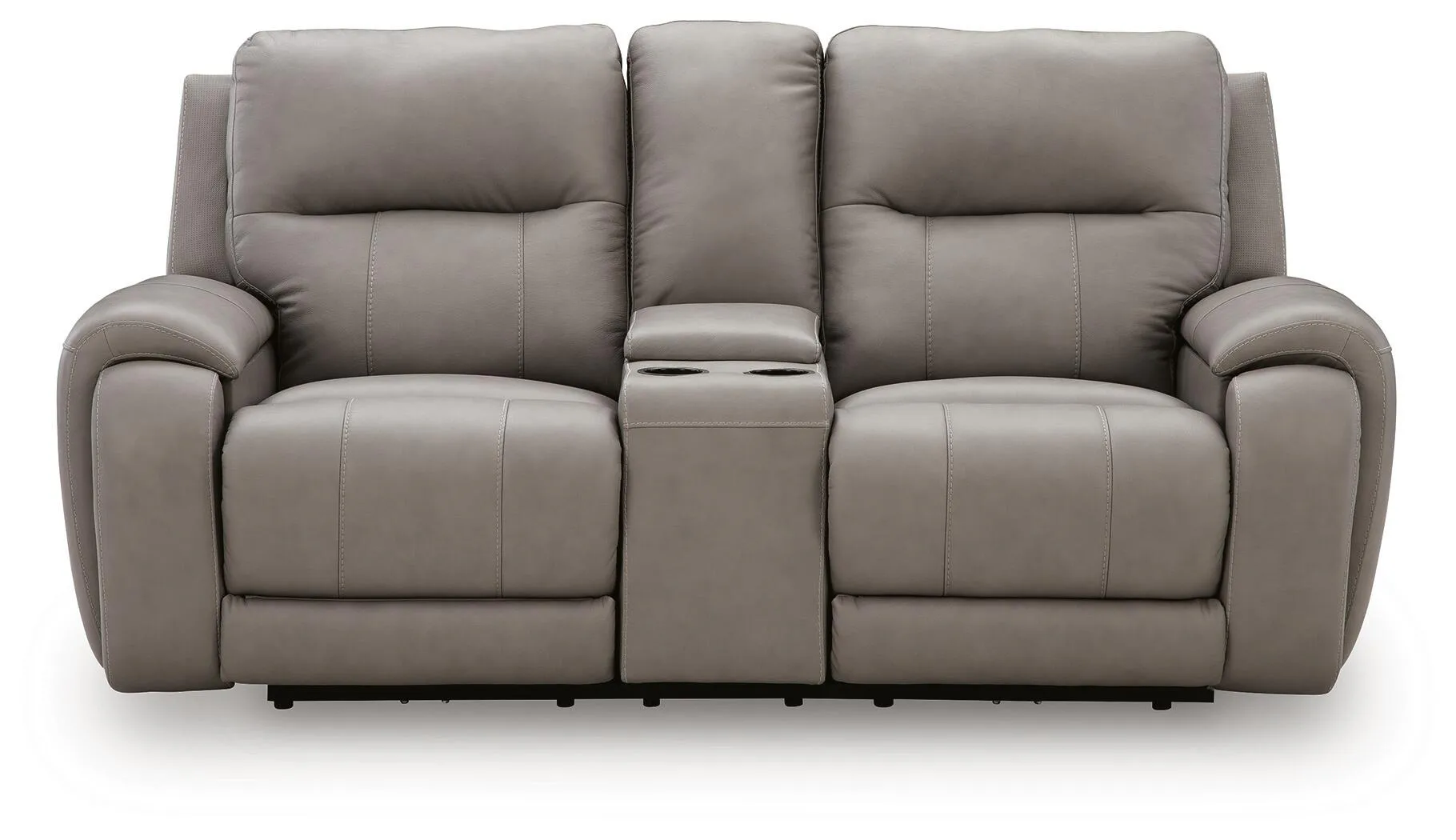 Real Moments - Power Reclining Loveseat With Audio Seating - Ash - Image 4