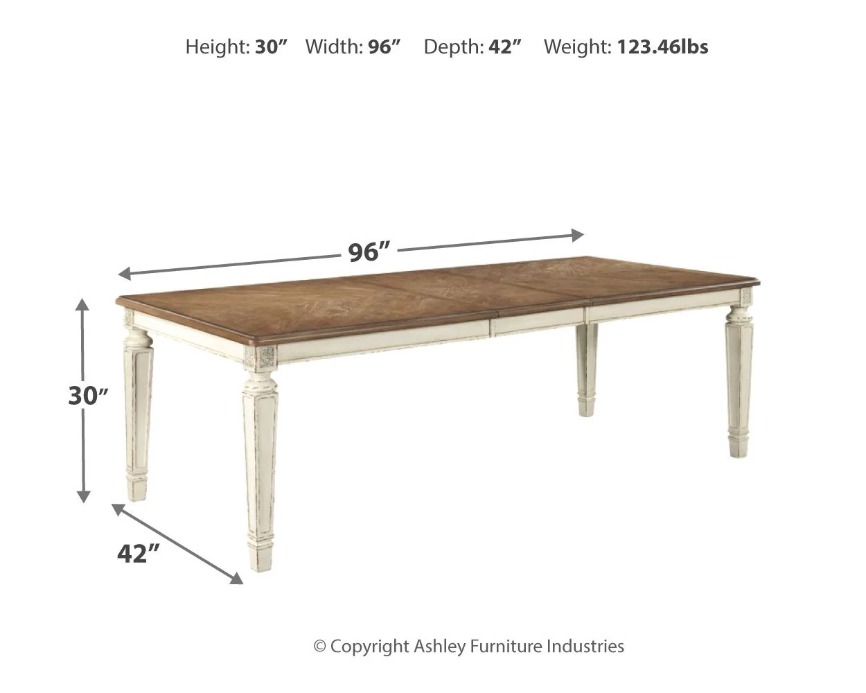 Realyn - White - 9 Pc. - Extension Table, 4 Ladderback Side Chairs, 4 Ribbon Back Side Chairs - Image 7