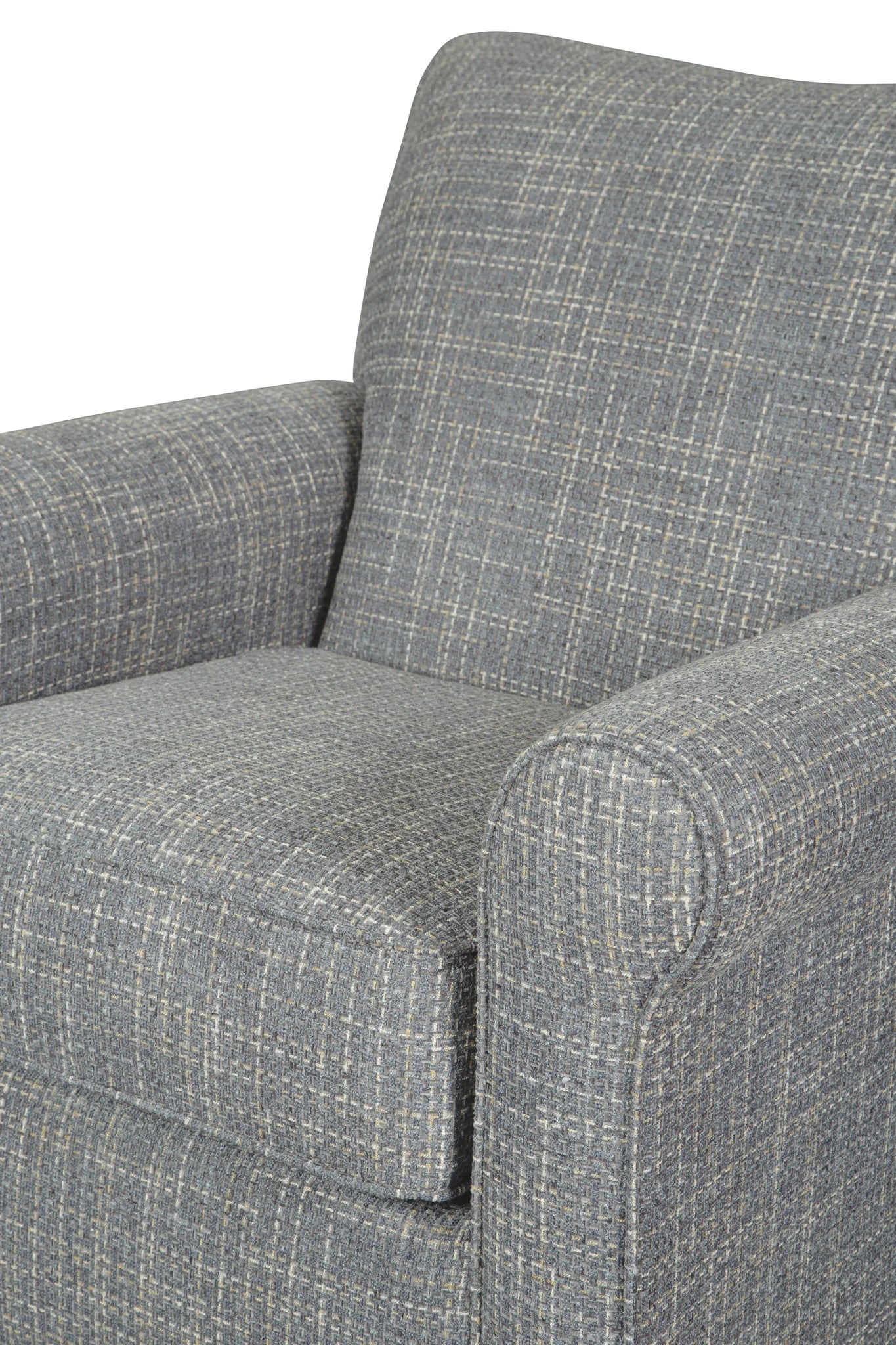 Renley - Ash - Swivel Glider Accent Chair - Image 7