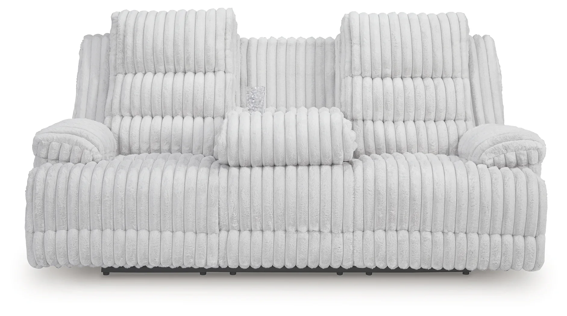 Rhines Falls - Alloy - Reclining Power Sofa With Drop Down Table - Image 7