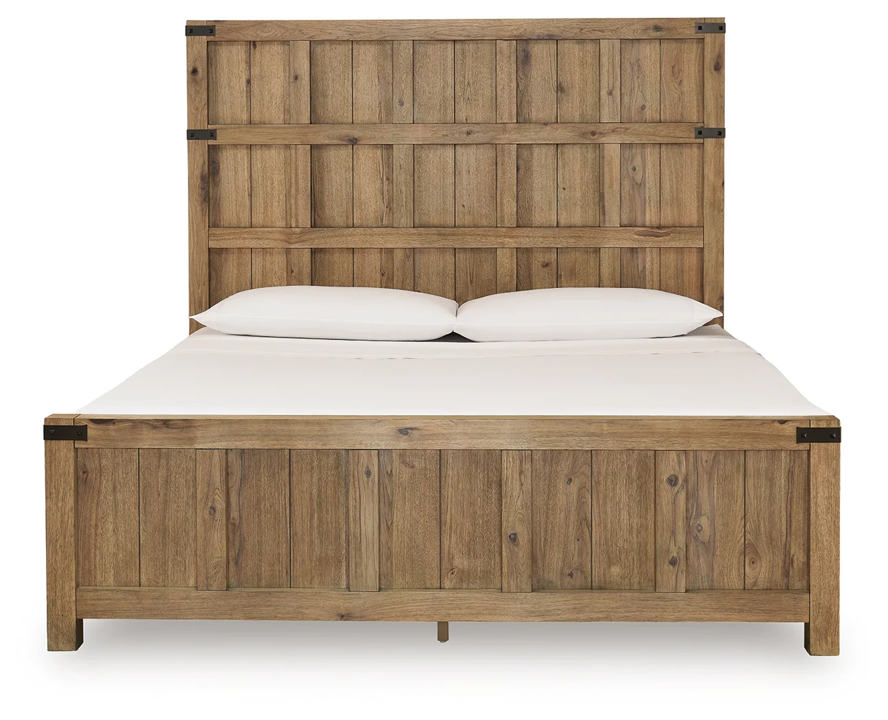 Ridgester - King Panel Bed - Light Brown - Image 4