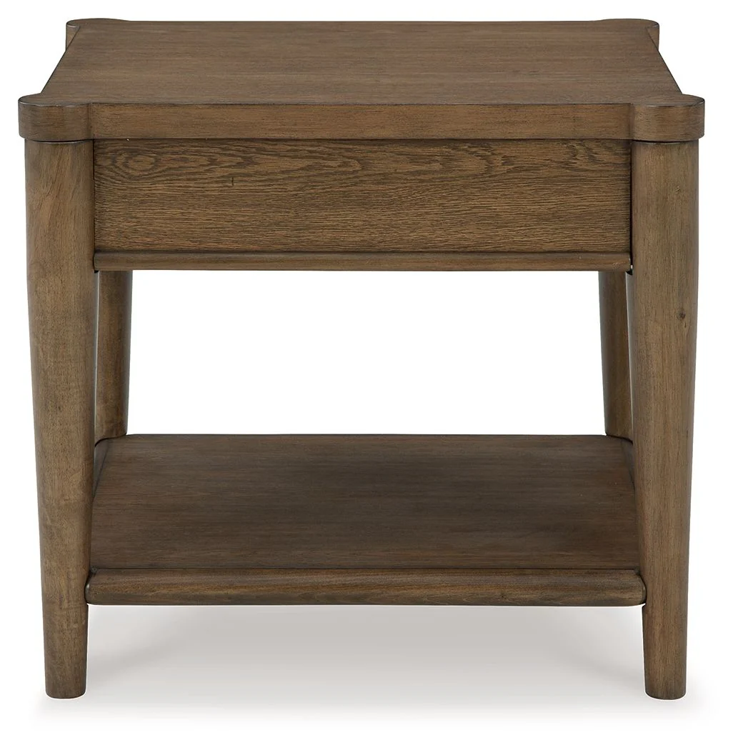 Roanhowe - Brown - Rectangular End Table - Image 5