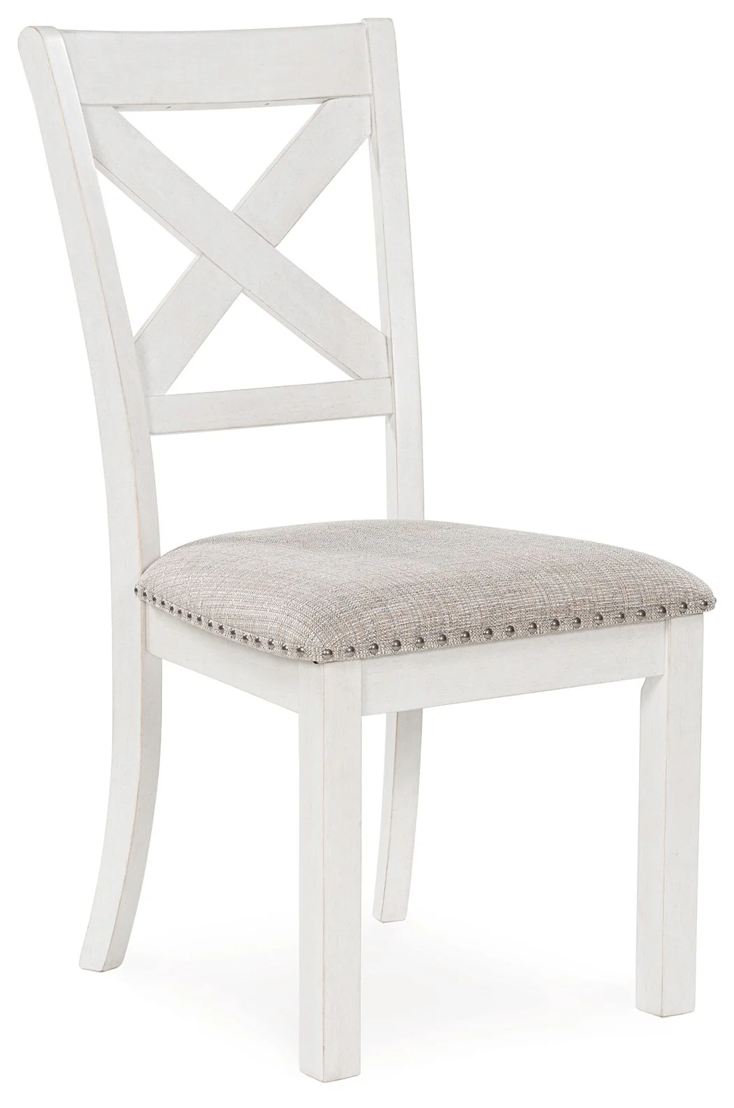 Robbinsdale - Antique White - 7 Pc. - Rectangular Dining Room Extension Table, 4 Upholstered Side Chairs, Bench, Server - Image 4