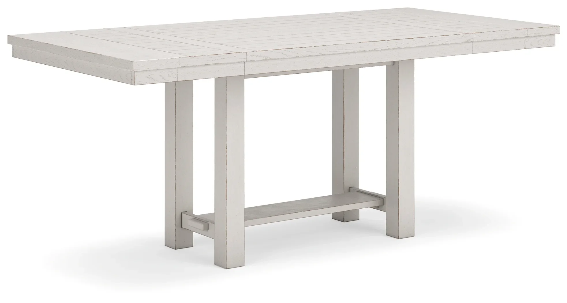 Robbinsdale - Antique White - 9 Pc. - Rectangular Counter Height Dining Extension Table, 6 Barstools, Bench, Server - Image 3