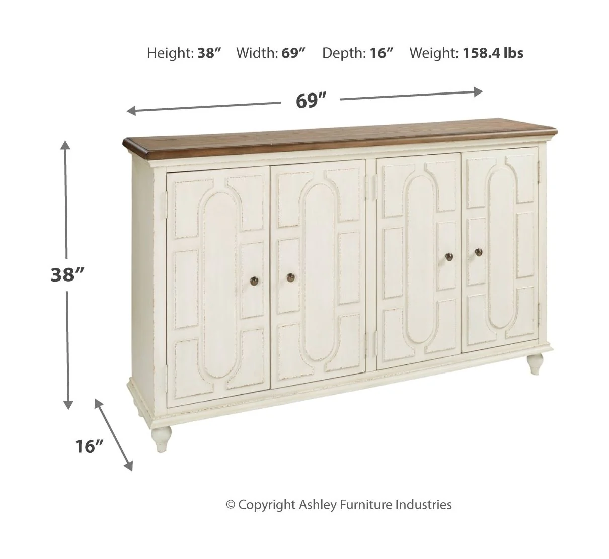 Roranville - Antique White - Accent Cabinet - Image 4