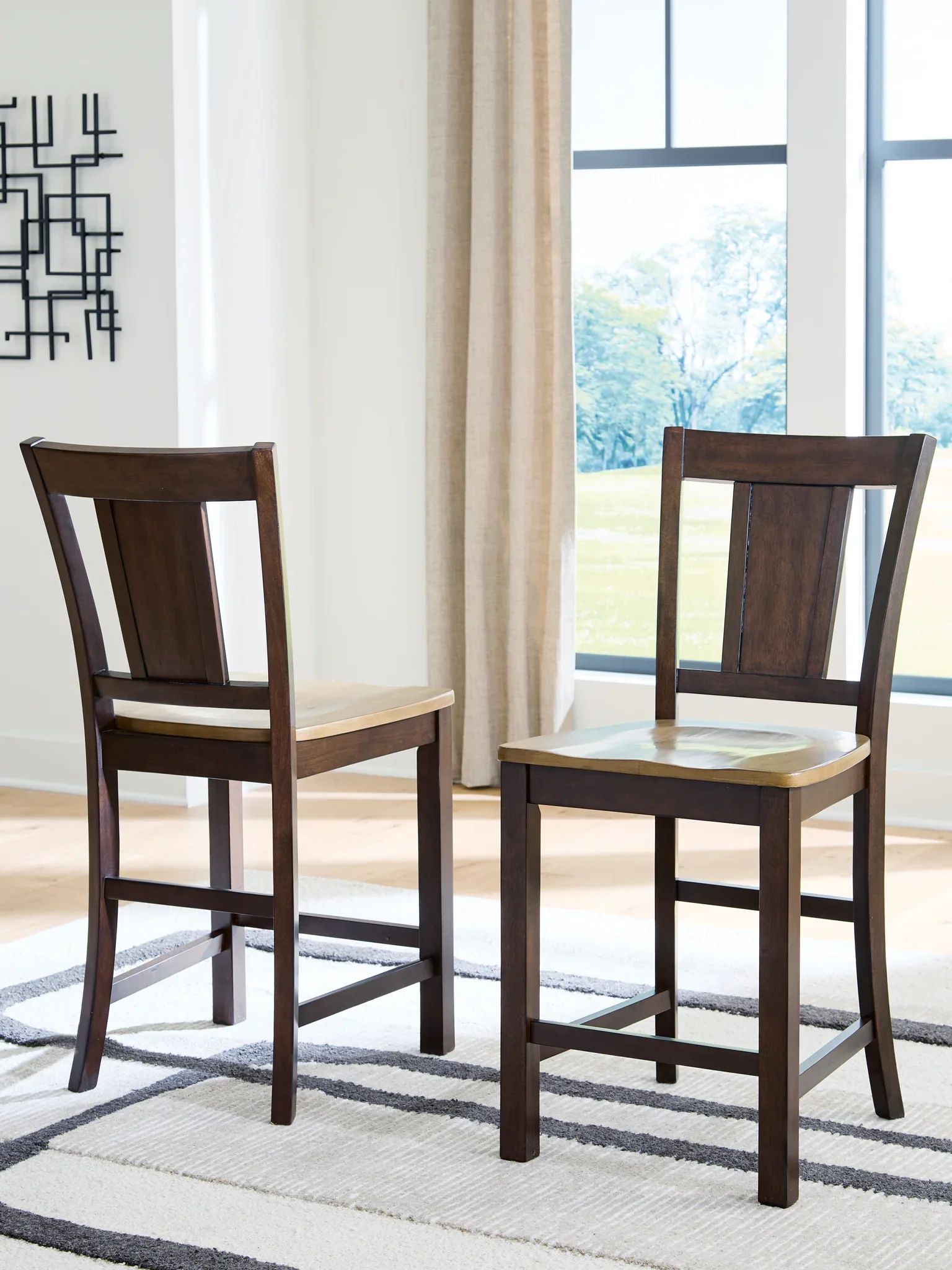 Rylandeen - Light Brown / Dark Brown - Barstool (Set of 2) - Image 2