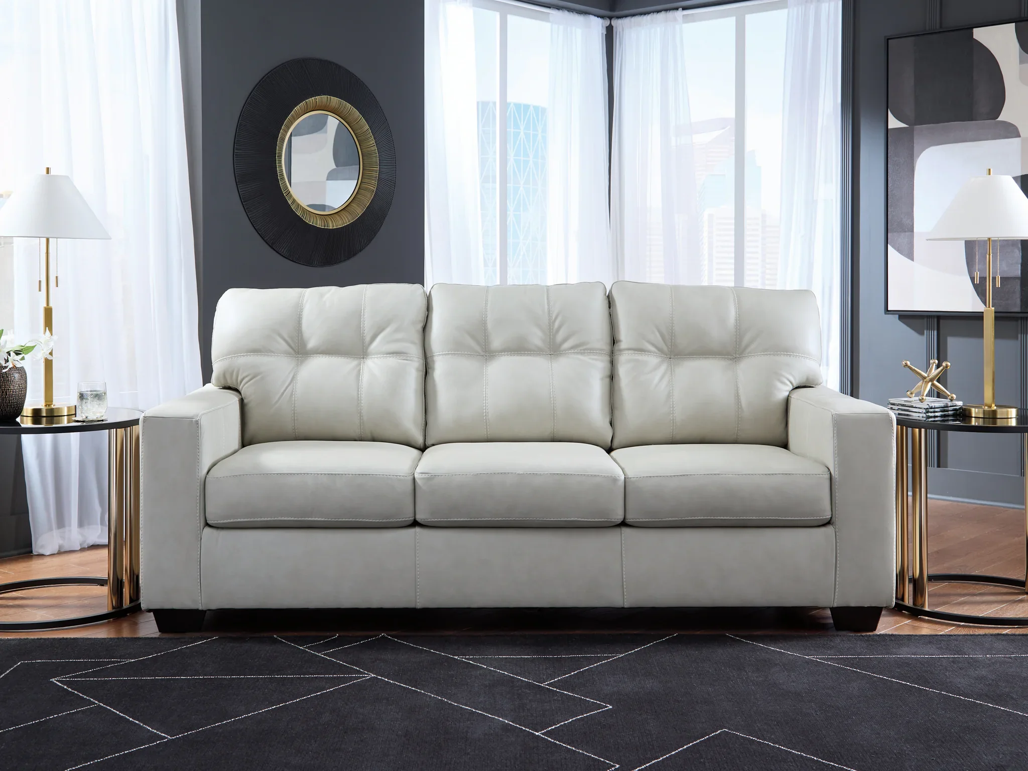 Santorine - Bone - Queen Sofa Sleeper - Image 5