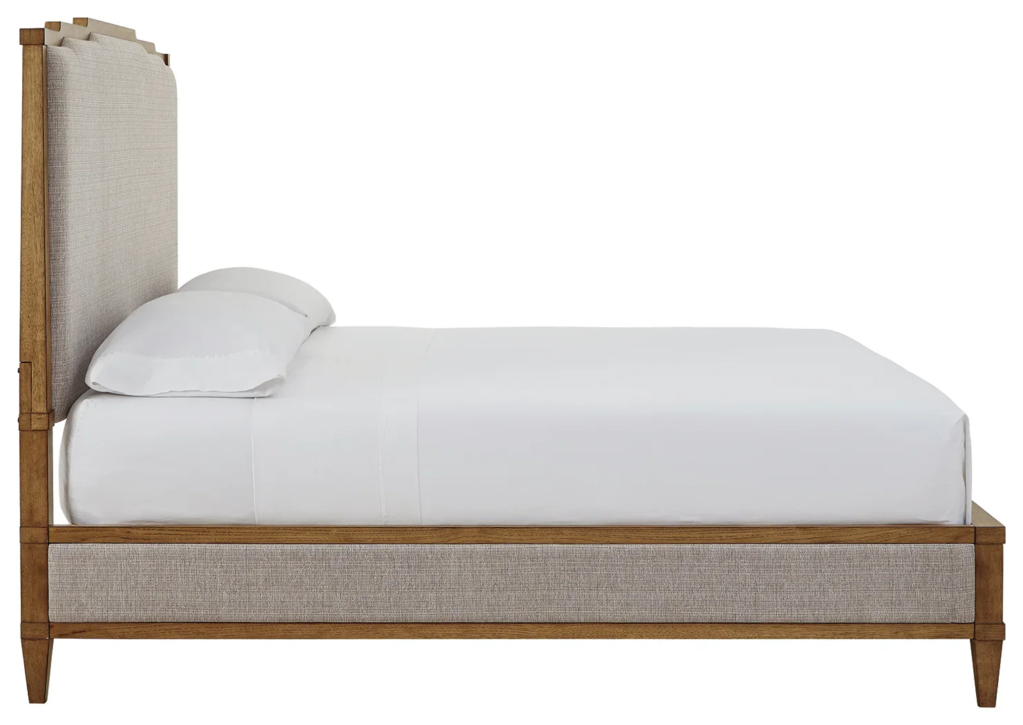 Sharlance - Light Brown - California King Upholstered Panel Bed - Image 3