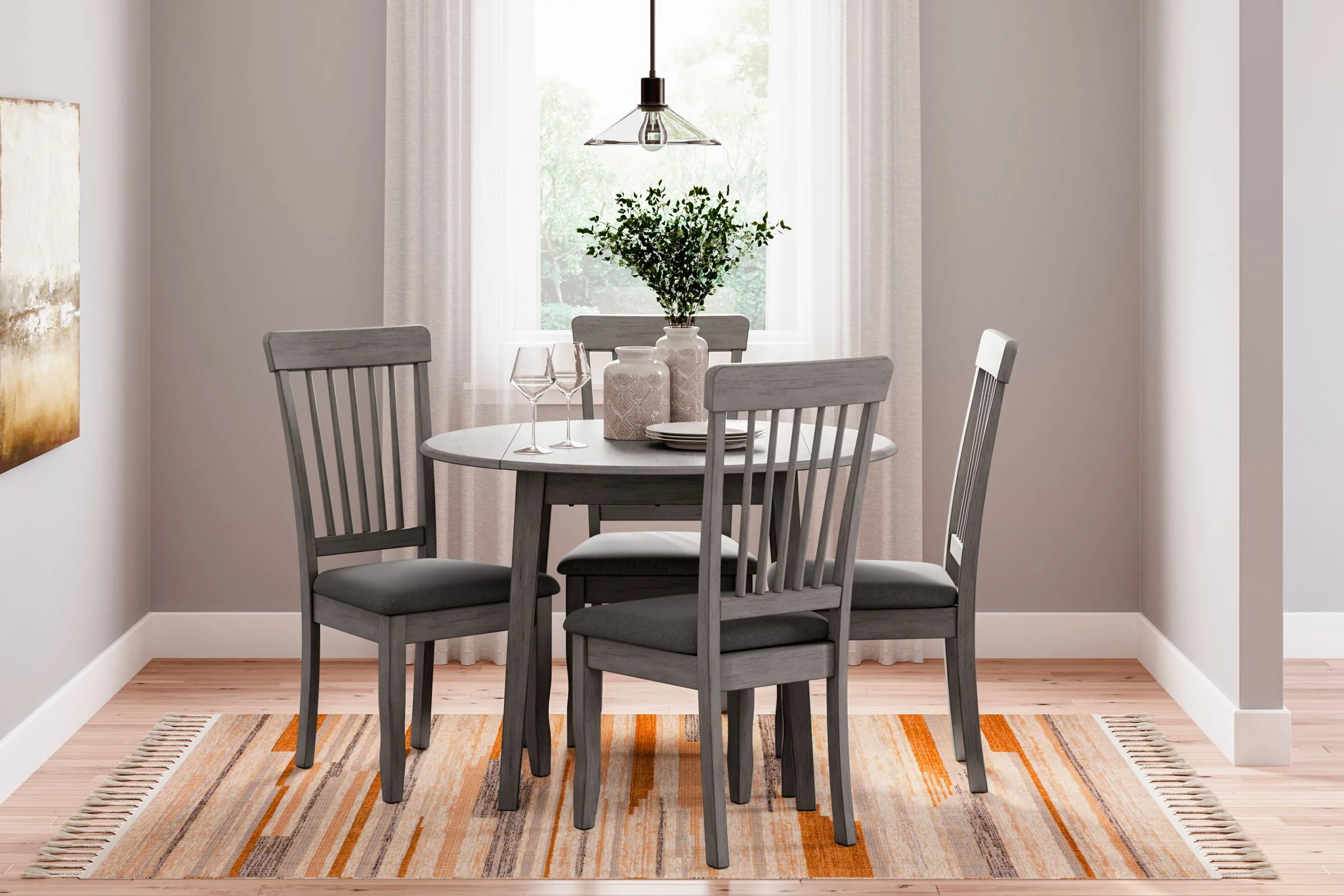 Shullden - Gray - Dining Room Side Chair (Set of 2) - Image 9