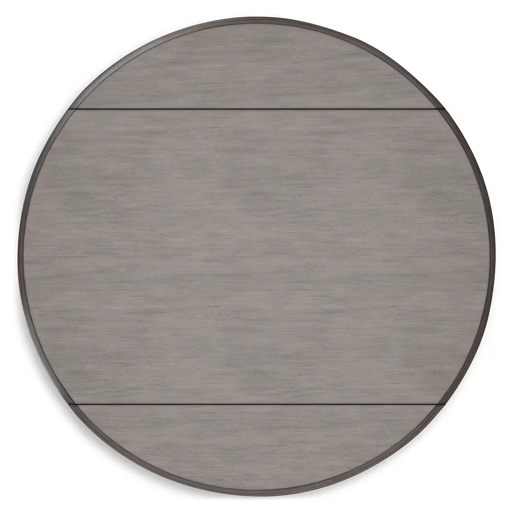 Shullden - Gray - Round Drm Drop Leaf Table - Image 5