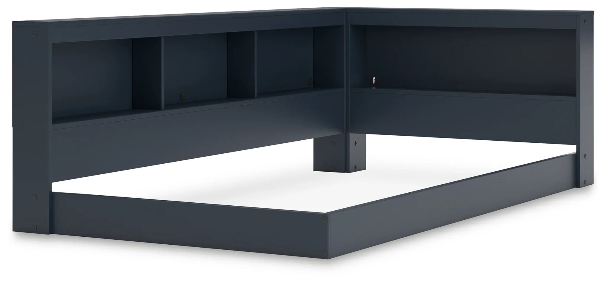 Simmenfort - Navy Blue - Twin Bookcase Storage Bed - Image 3
