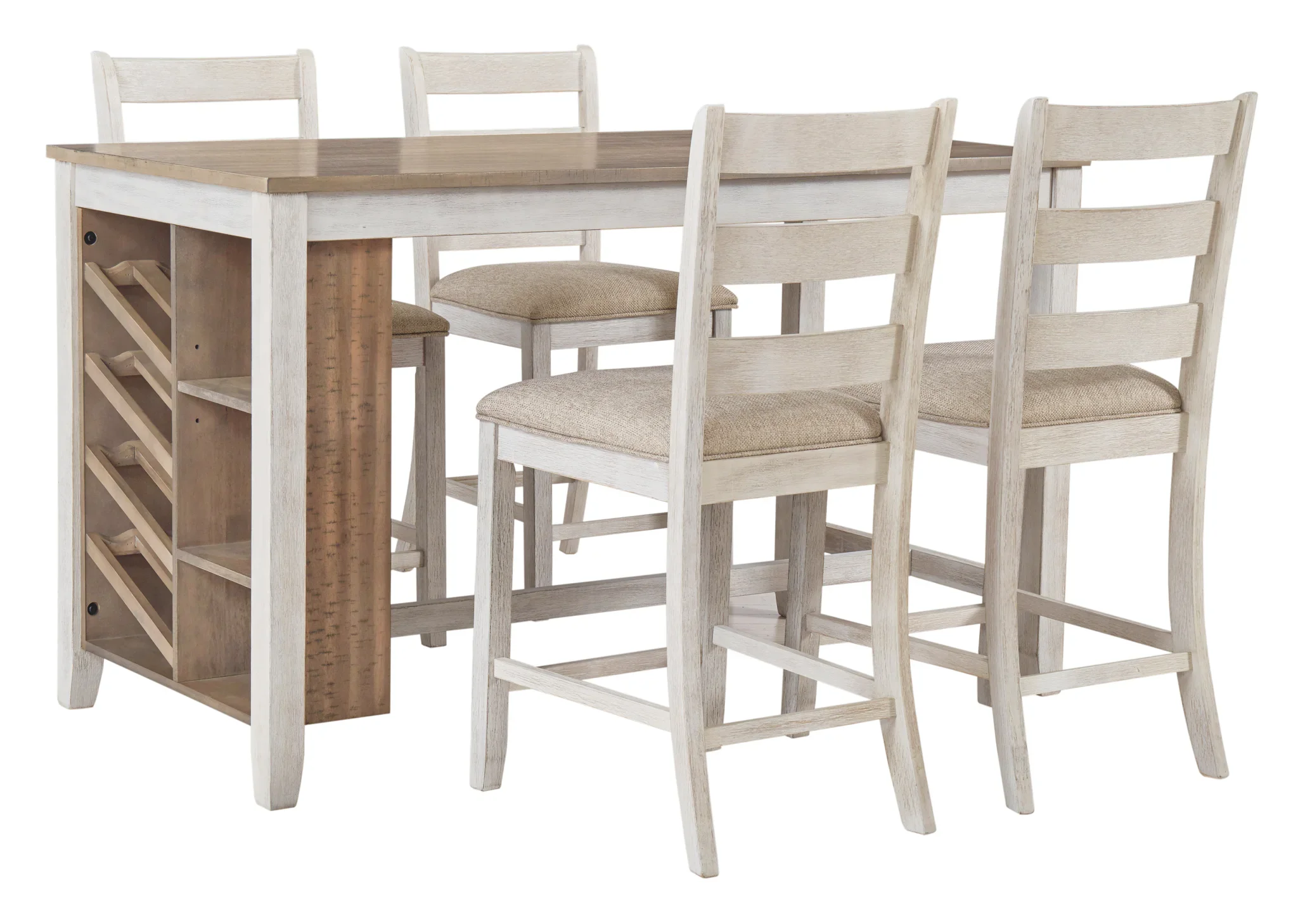 Skempton - White - Rect Counter Table W/Storage - Image 3