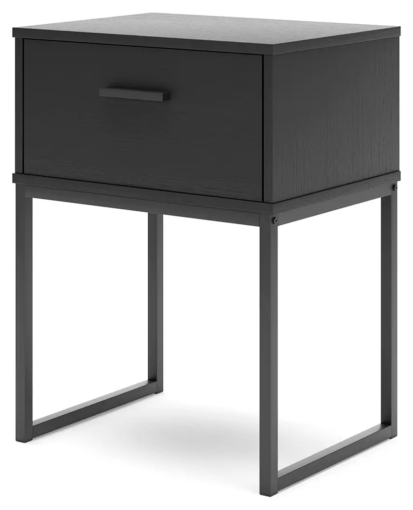 Socalle - Black - One Drawer Night Stand - Image 3