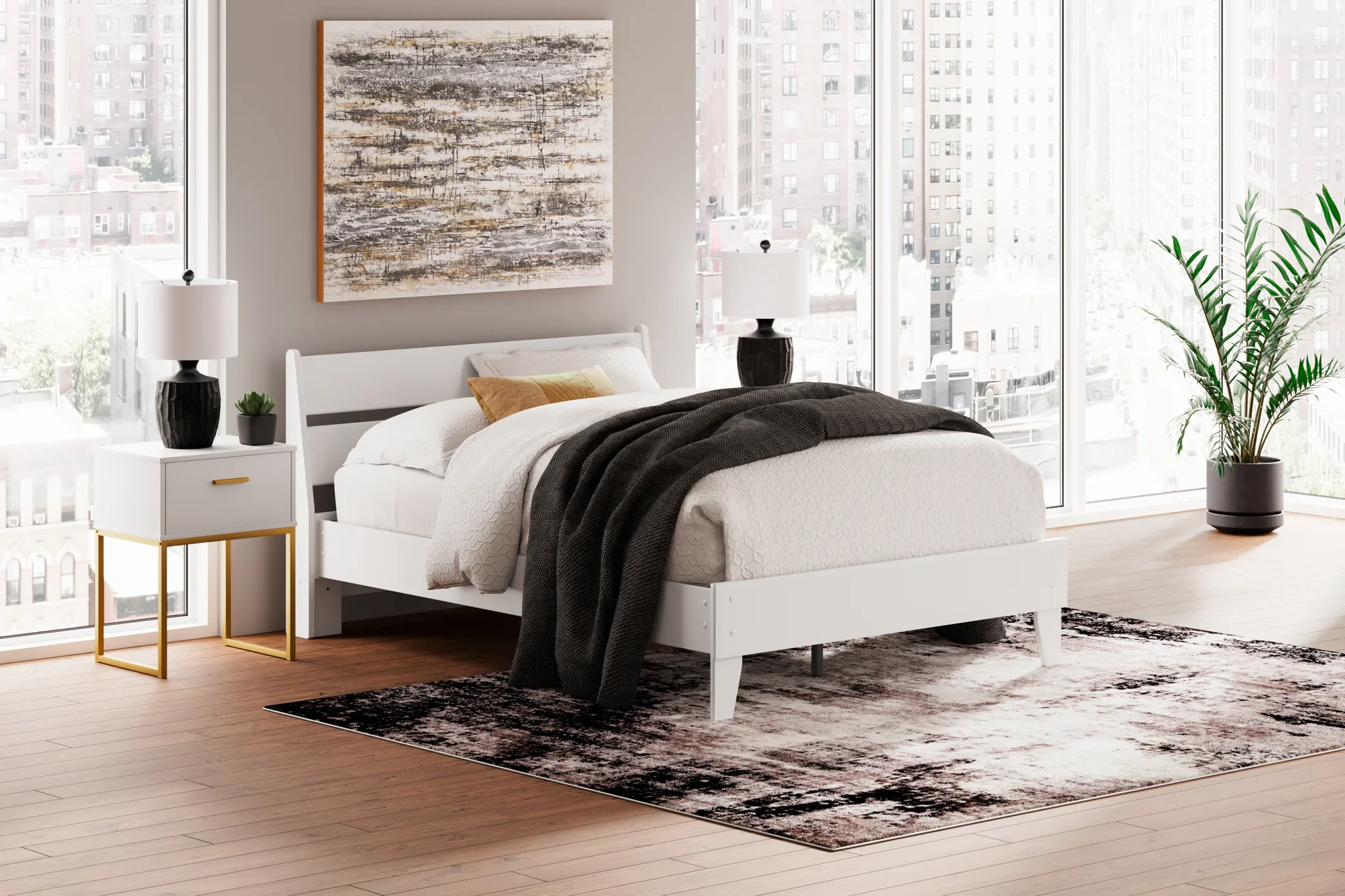 Socalle - Two-tone - Full Panel Platform Bed - Image 2