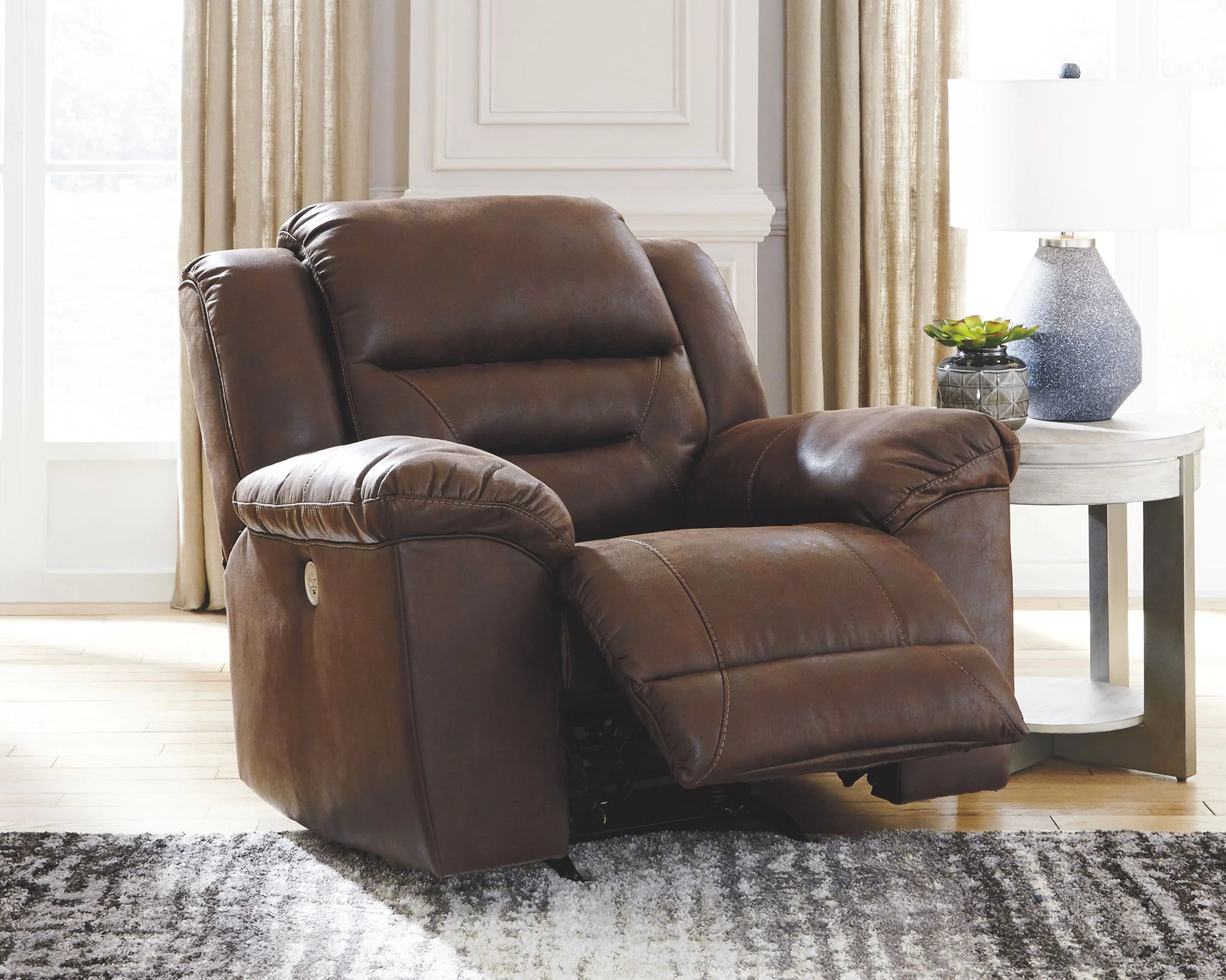 Stoneland - Chocolate - Power Rocker Recliner - Image 2