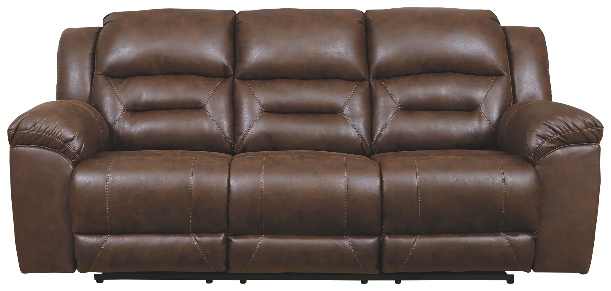 Stoneland - Chocolate - Reclining Sofa - Image 2