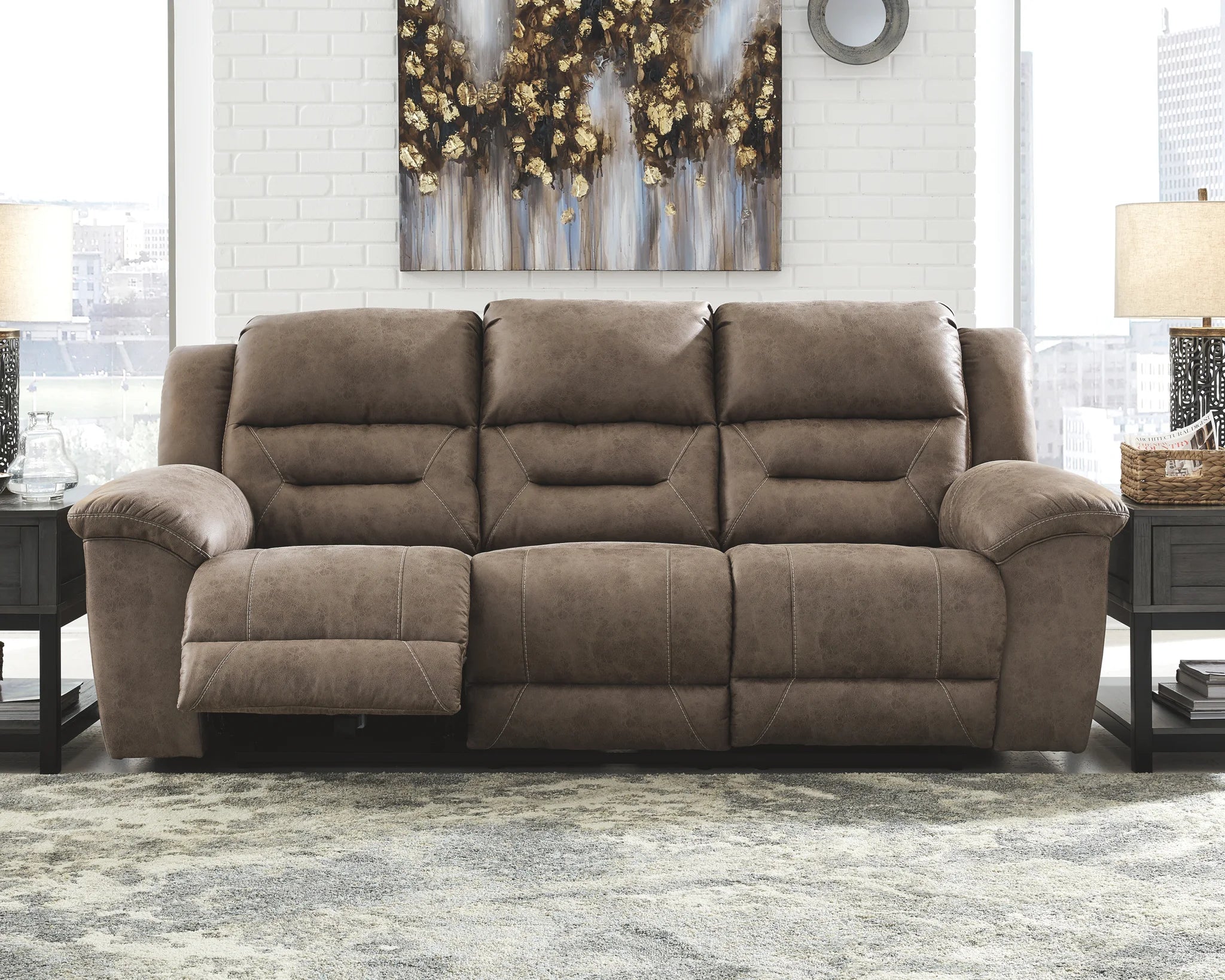 Stoneland - Fossil - 2 Pc. - Power Sofa, Loveseat - Image 3