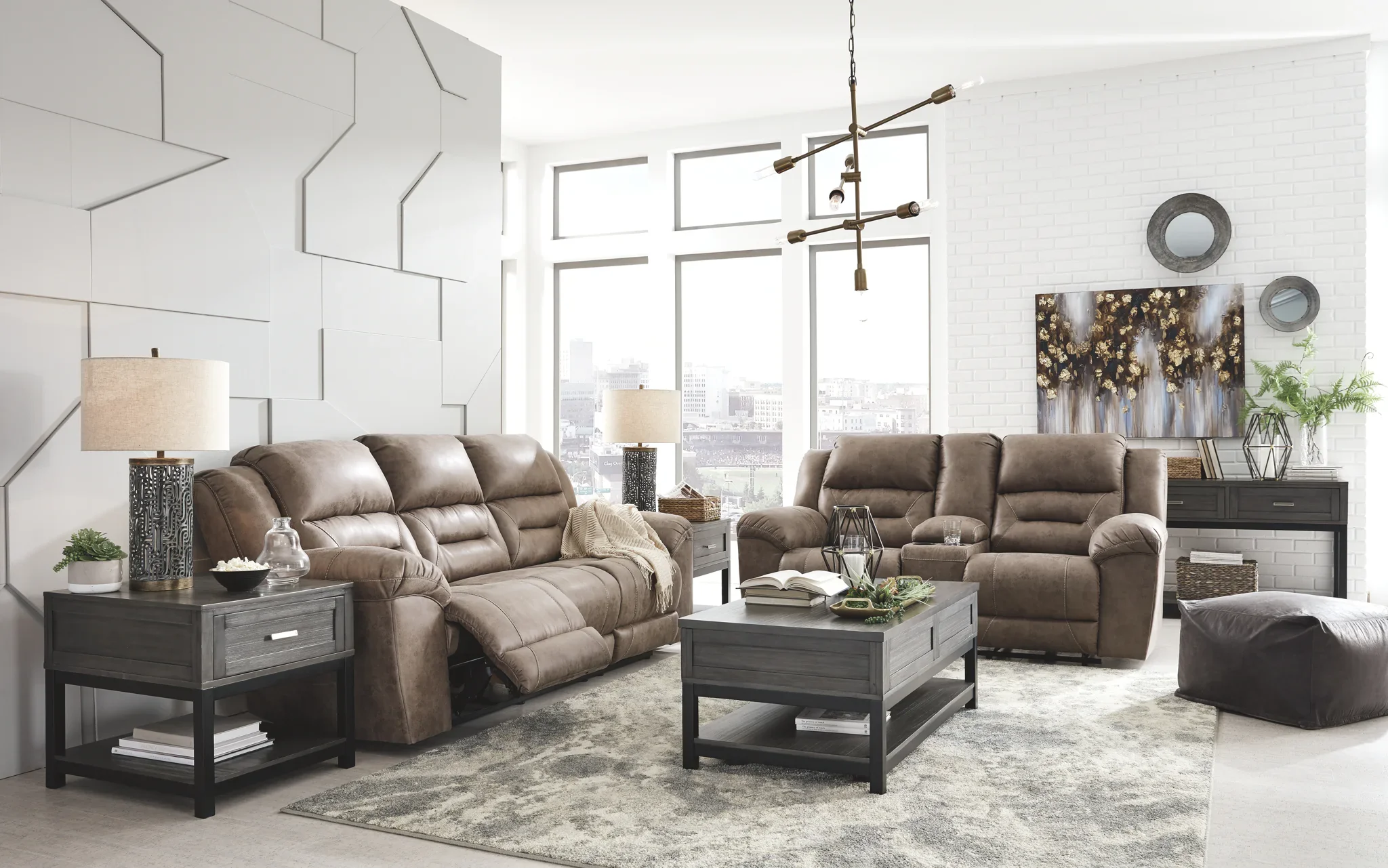 Stoneland - Fossil - 2 Pc. - Power Sofa, Loveseat - Image 4