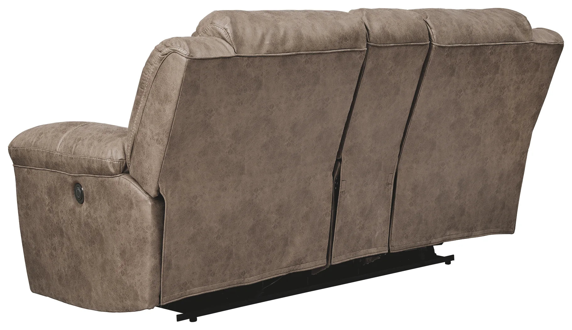 Stoneland - Light Brown - Dbl Rec Pwr Loveseat W/Console - Image 3