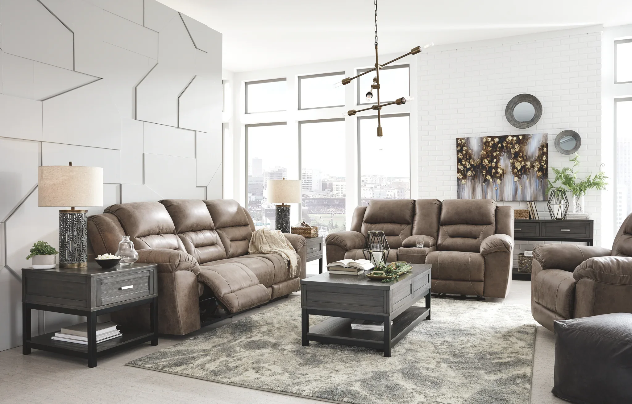 Stoneland - Light Brown - Reclining Power Sofa - Image 6
