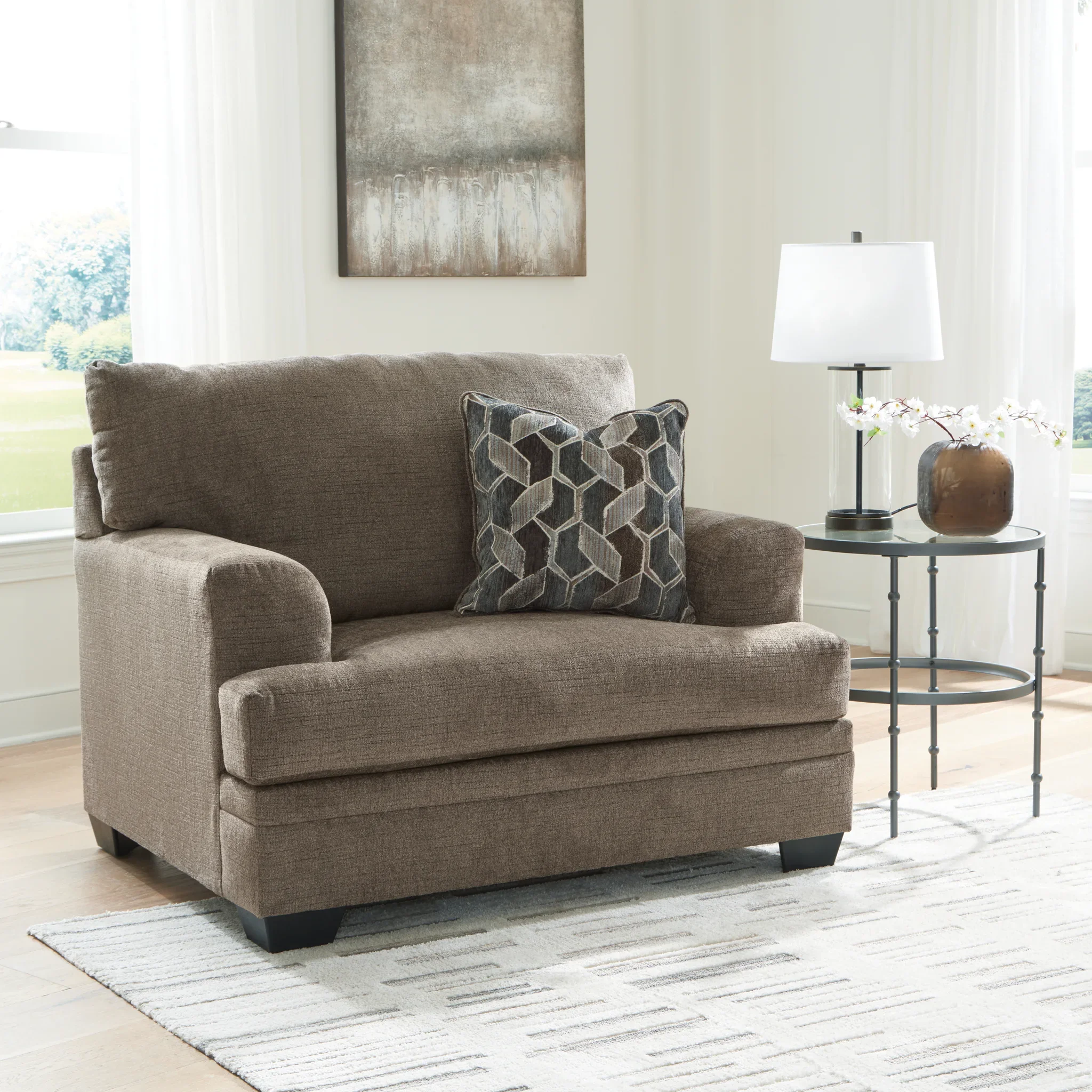 Stonemeade - 4 Pc. - Sofa, Loveseat, Chair And A Half, Ottoman - Nutmeg - Image 10