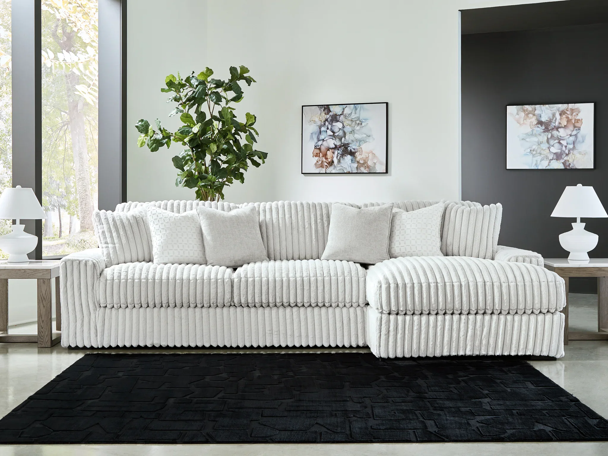 Stupendous - Alloy - 2-Piece Sectional With RAF Corner Chaise - Image 2