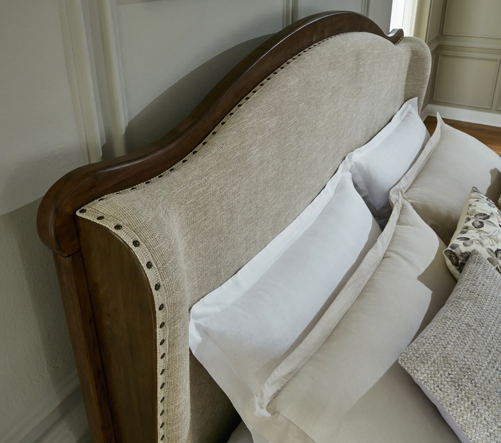 Sturlayne - Brown - King Upholstered Panel Bed - Image 5