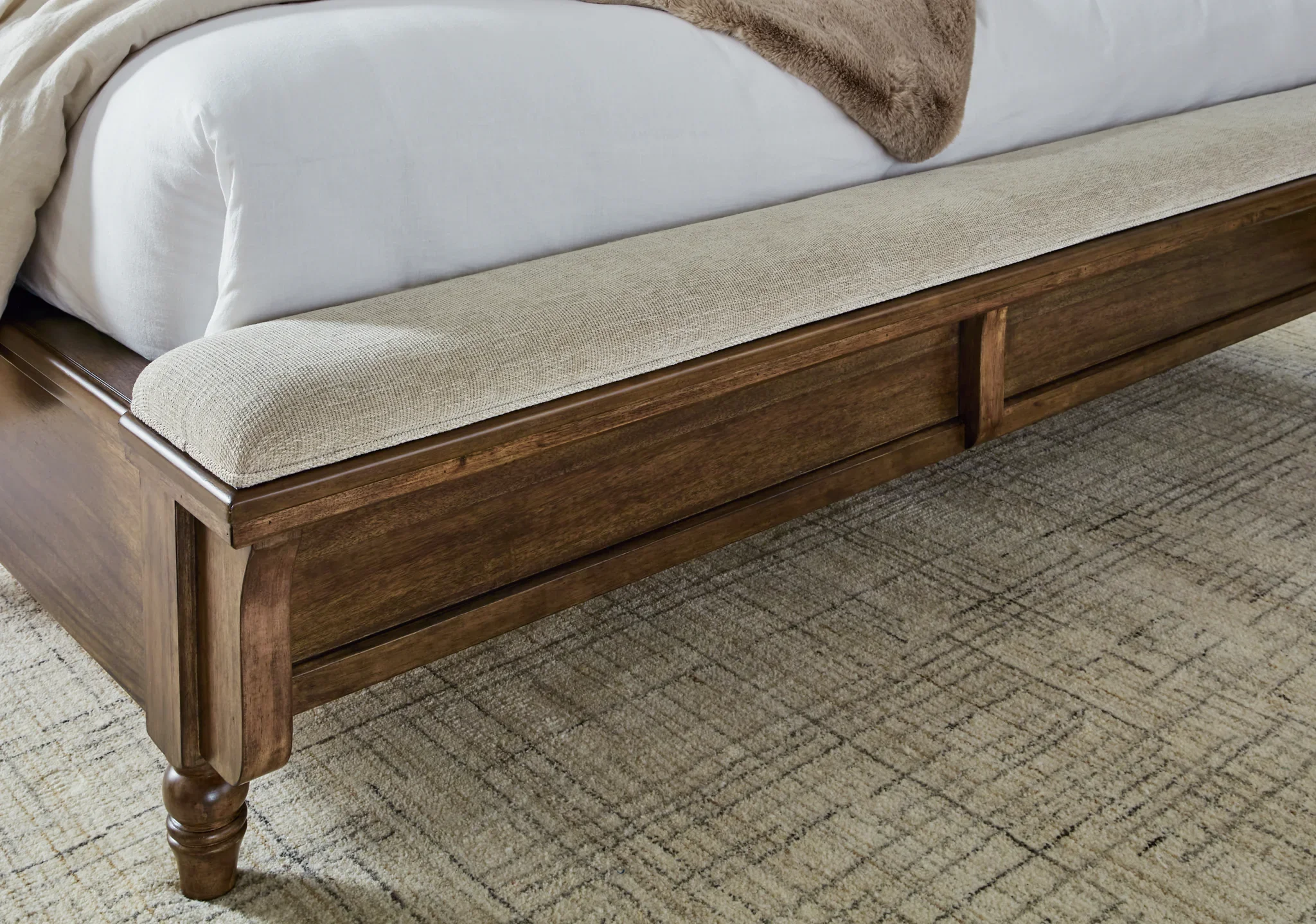 Sturlayne - Brown - Queen Upholstered Panel Bed - Image 6