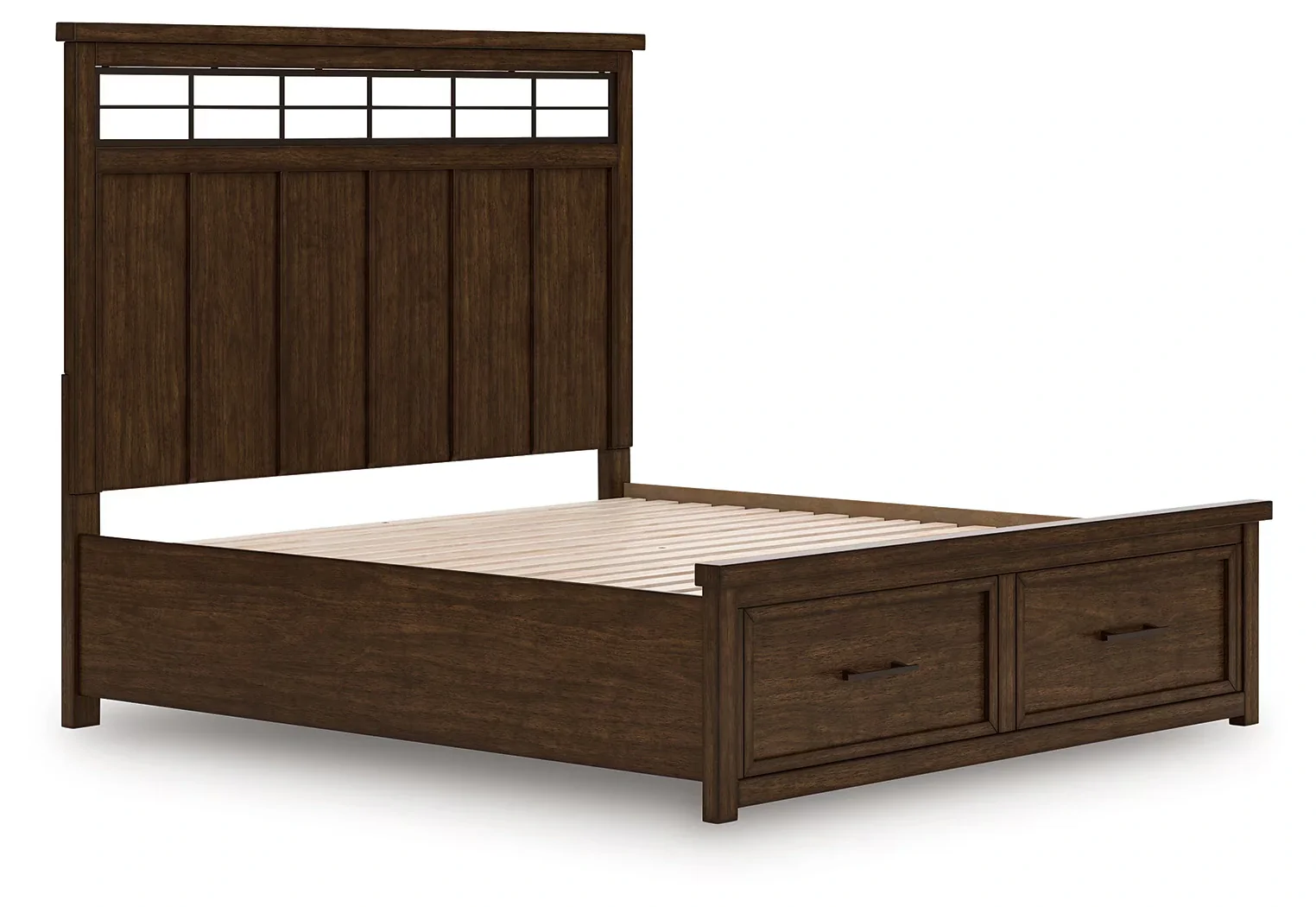 Taffenbrook - Medium Brown - King Panel Storage Bed - Image 4