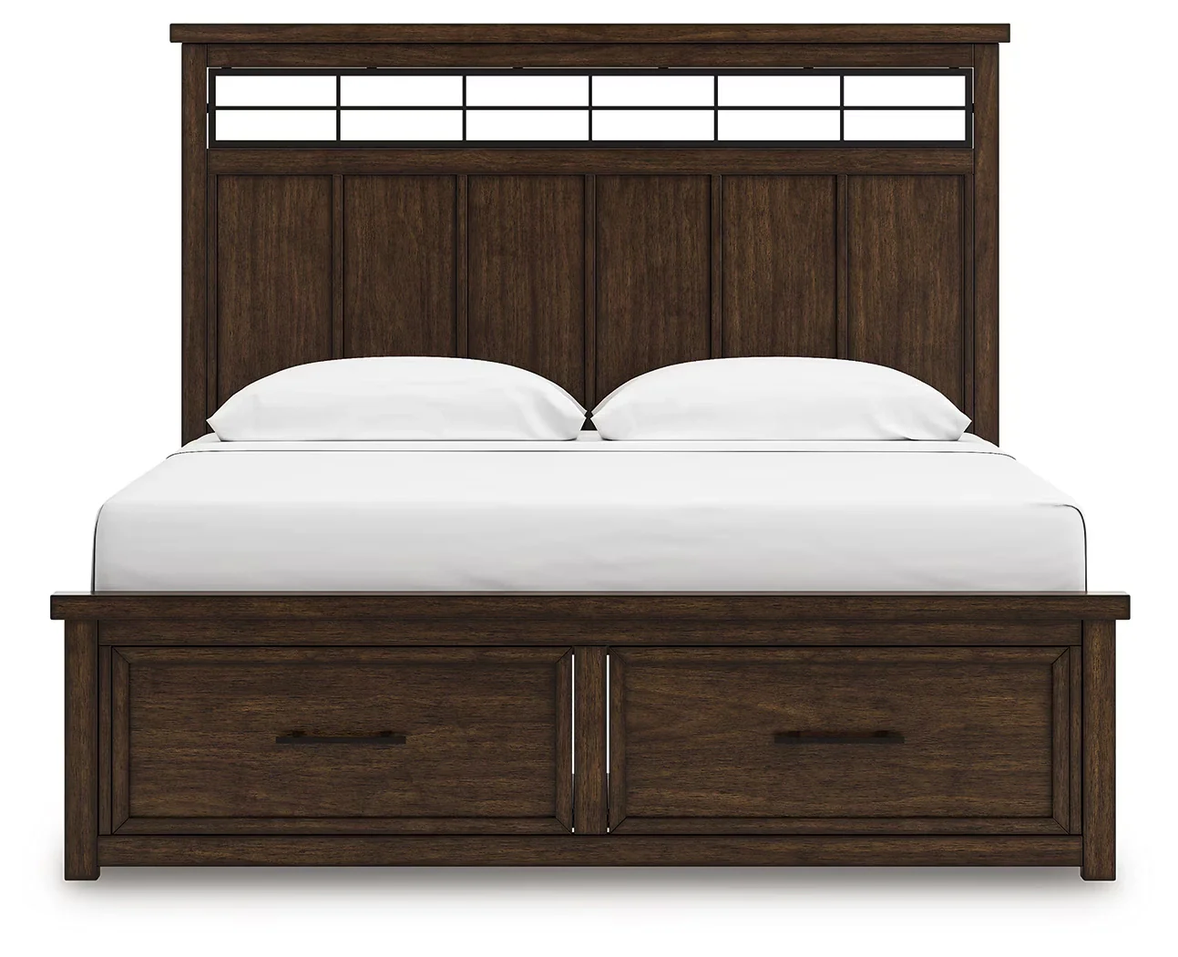 Taffenbrook - Medium Brown - King Panel Storage Bed - Image 5