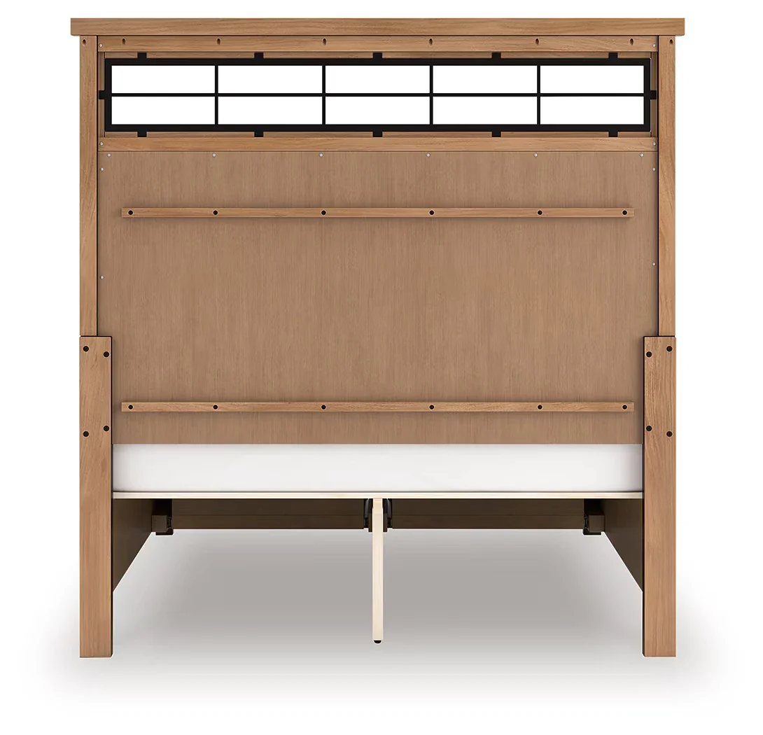 Taffenbrook - Medium Brown - Queen Panel Storage Bed - Image 9