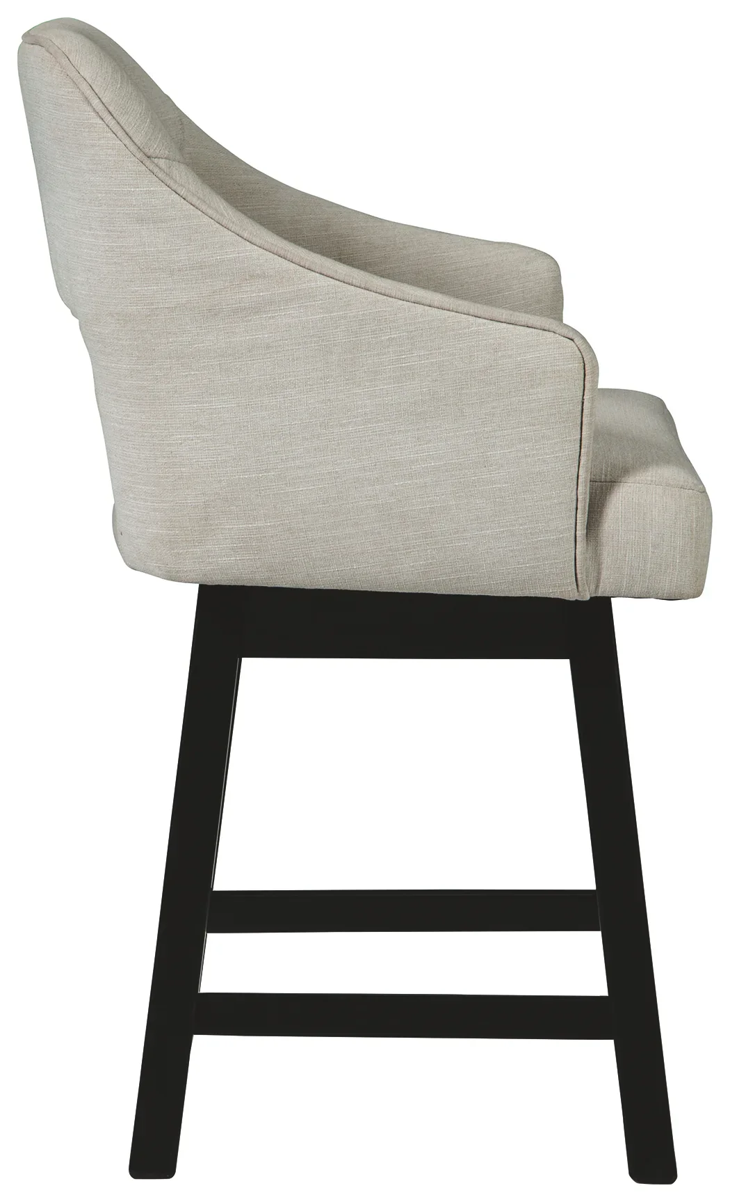 Tallenger - Beige - Uph Swivel Barstool (Set of 2) - Image 6
