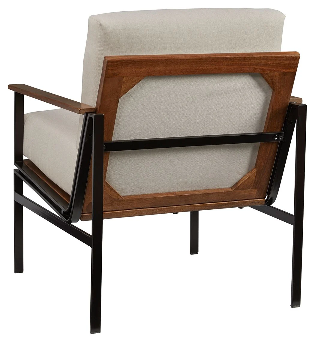Tilden - Ivory / Brown - Accent Chair - Image 4