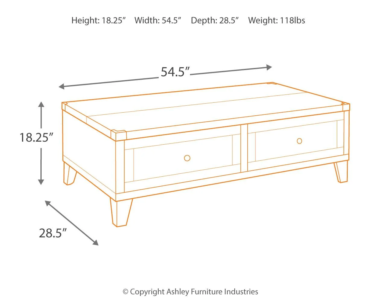 Todoe - Dark Gray - Lift Top Cocktail Table - Image 8