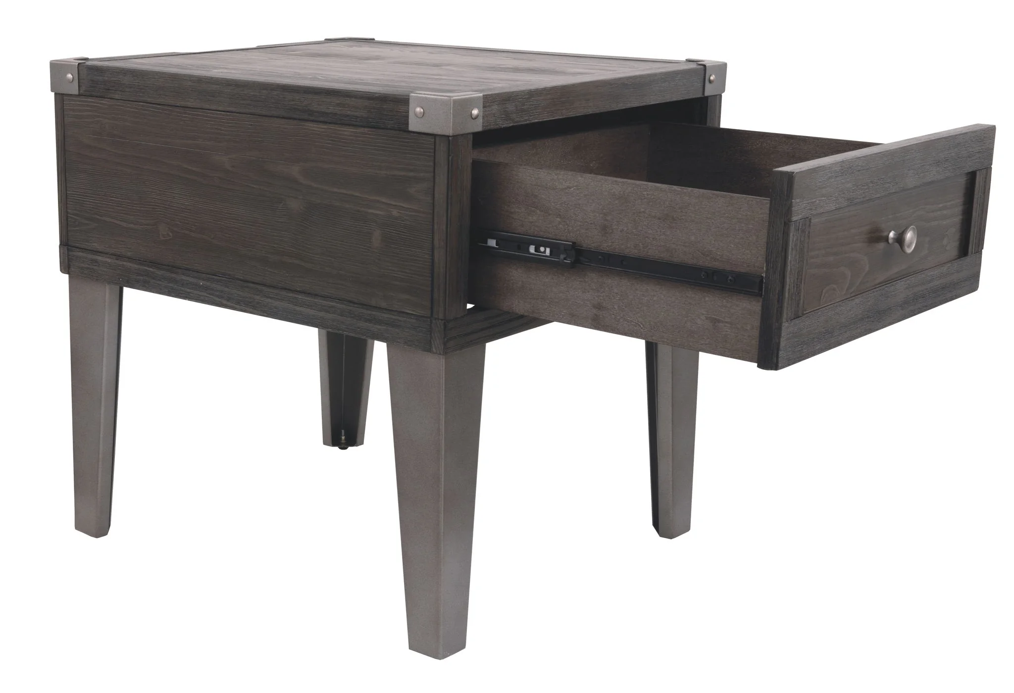 Todoe - Dark Gray - Rectangular End Table - Image 4