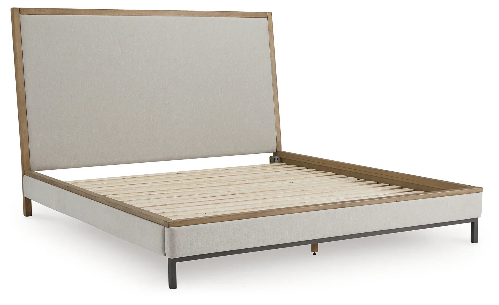 Tomtyn - Light Brown - King Upholstered Bed - Image 3
